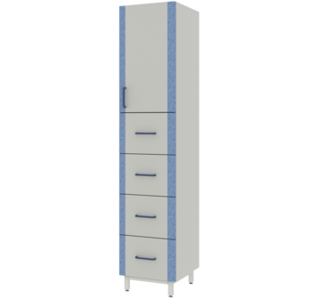 Шкаф для хранения реактивов с 4 выдвижными ящиками ЛАБ-PRO ШР4Я 40.50.193