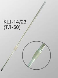 Термометр лабораторный с конусным шлифом ТЛ-50 КШ-14/23 №10