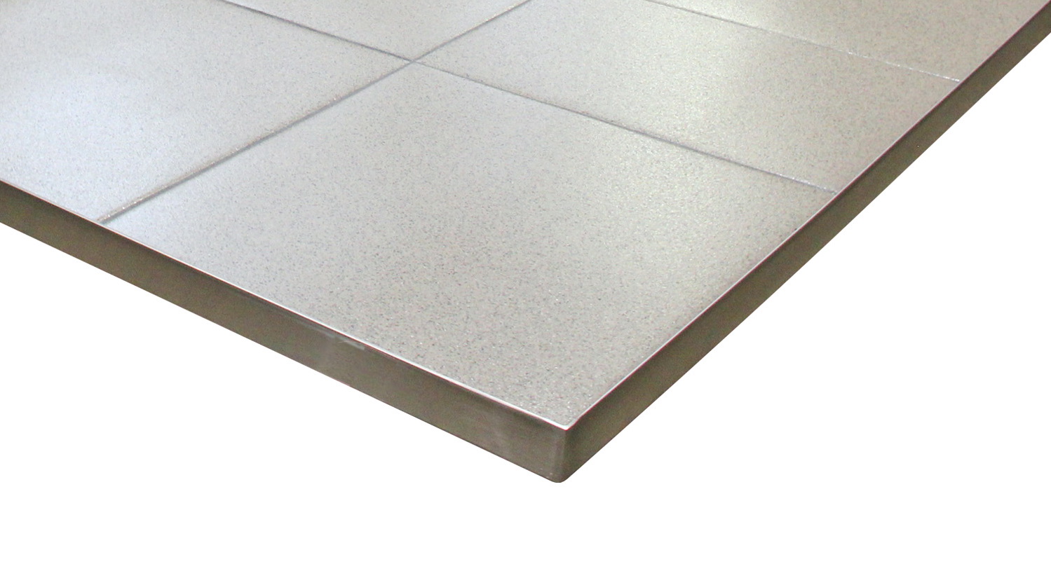 Керамогранитная плитка с бортиком из нержавеющей стали KG-ESS_0