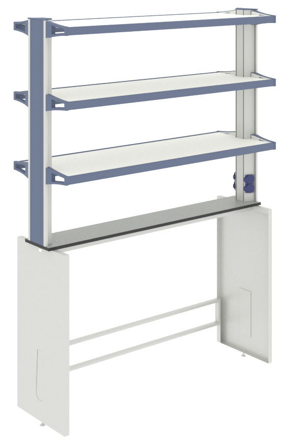 Технологическая стойка островная ЛАБ-PRO ТСОв 150.20/40.90/195