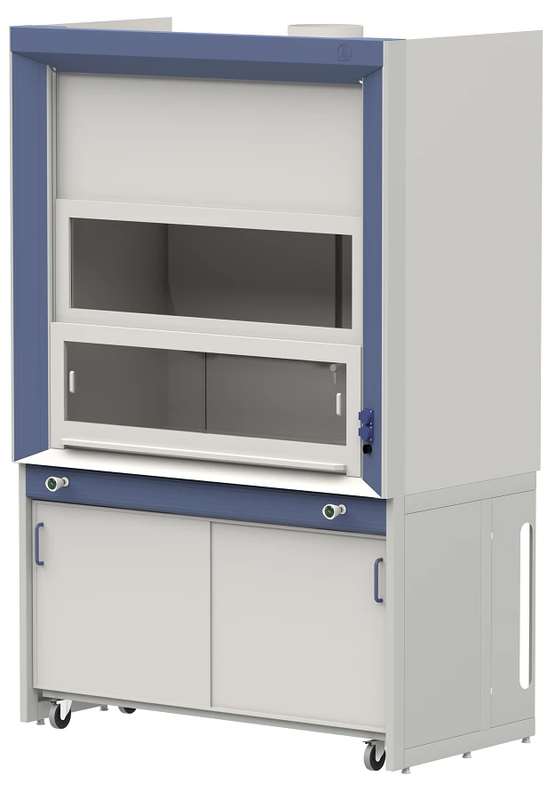 Шкаф приточно-вытяжной с дренажной системой для работы с дымящими кислотами ЛАБ-PRO ШПВК 150.86.230 PP