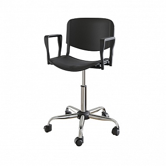 Кресло с сидением и спинкой из  пластика  Каппа 1 Pl (стандарт) на хромированном каркасе