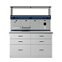Стол лабораторный ЛАБ-PRO 150.65.90 на опорных тумбах, рабочая поверхность – LAMINAT_5