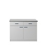 Стол лабораторный ЛАБ-PRO 120.65.90 на опорных тумбах, рабочая поверхность – LAMINAT_1