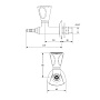 Кран для природного газа, линейный, для установки в стену/стеллаж, арт. 12050_2_1